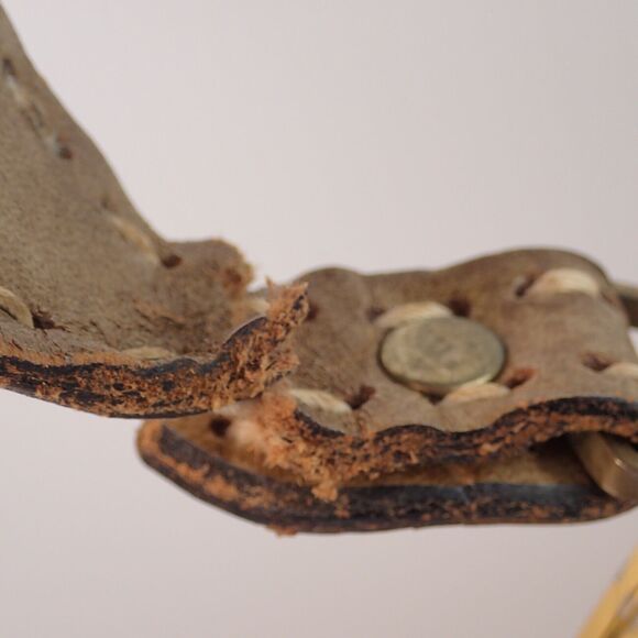 Vintage 60s 70s MAHLER Handmade Leather & Woven Kiss Lock Frame Handbag RARE - Picture 16 of 16